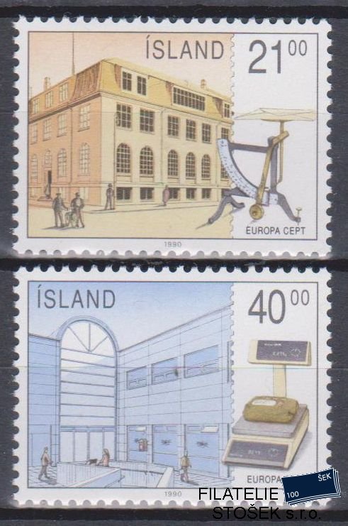 Island známky Mi 726-27