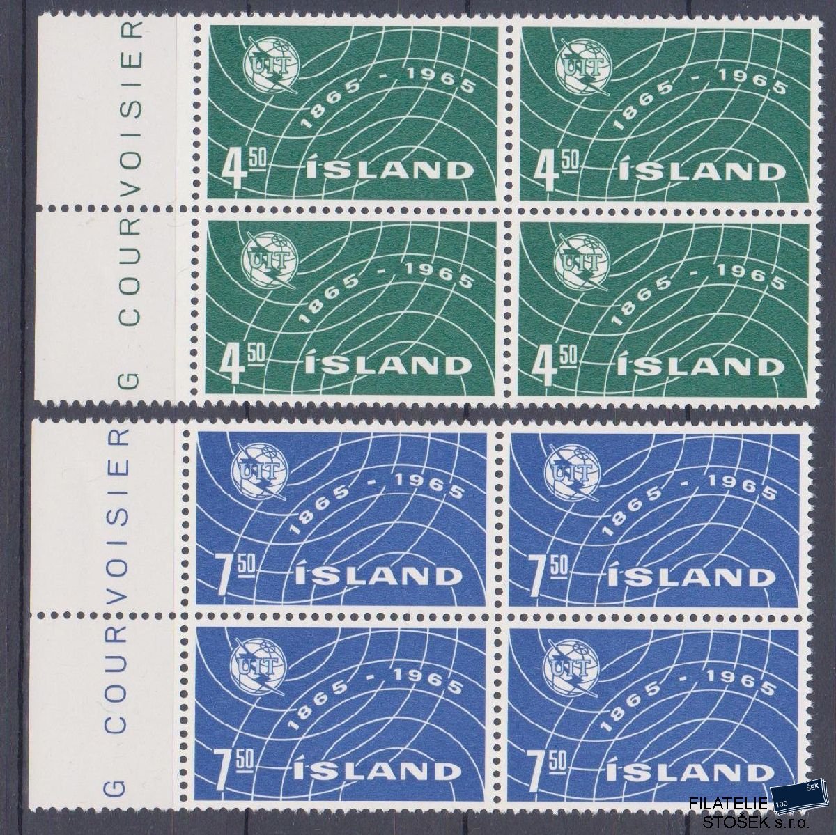 Island známky Mi 390-91 4 Blok
