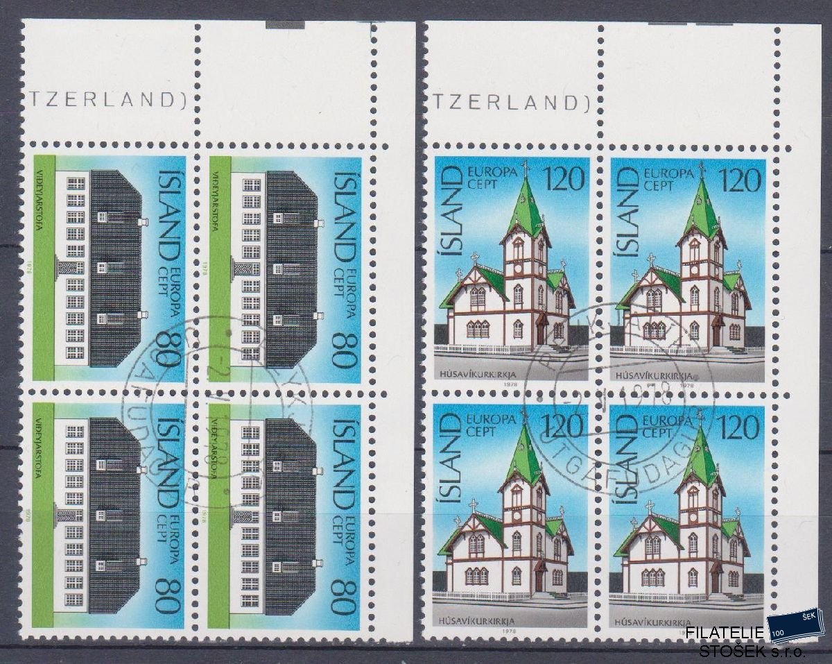 Island známky Mi 530-31 4 Blok