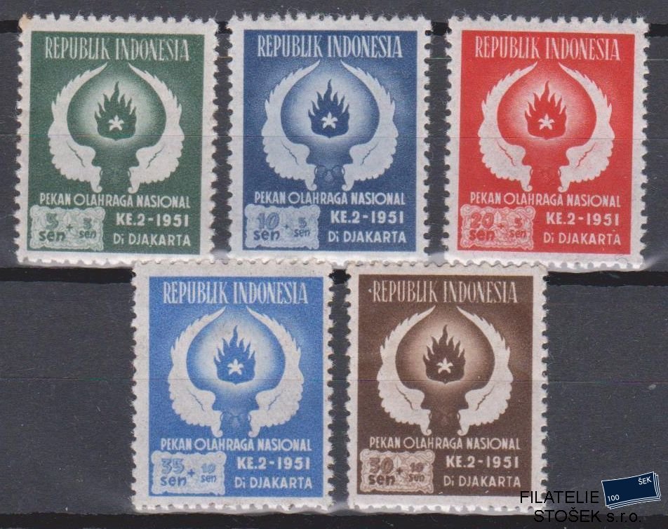 Indonesie známky Mi 89-93