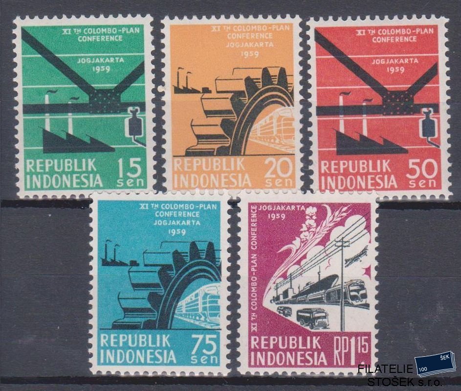 Indonesie známky Mi 253-57
