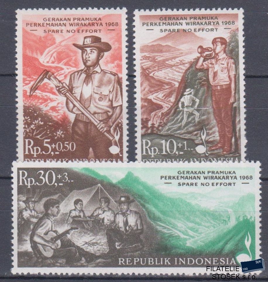 Indonesie známky Mi 607-9