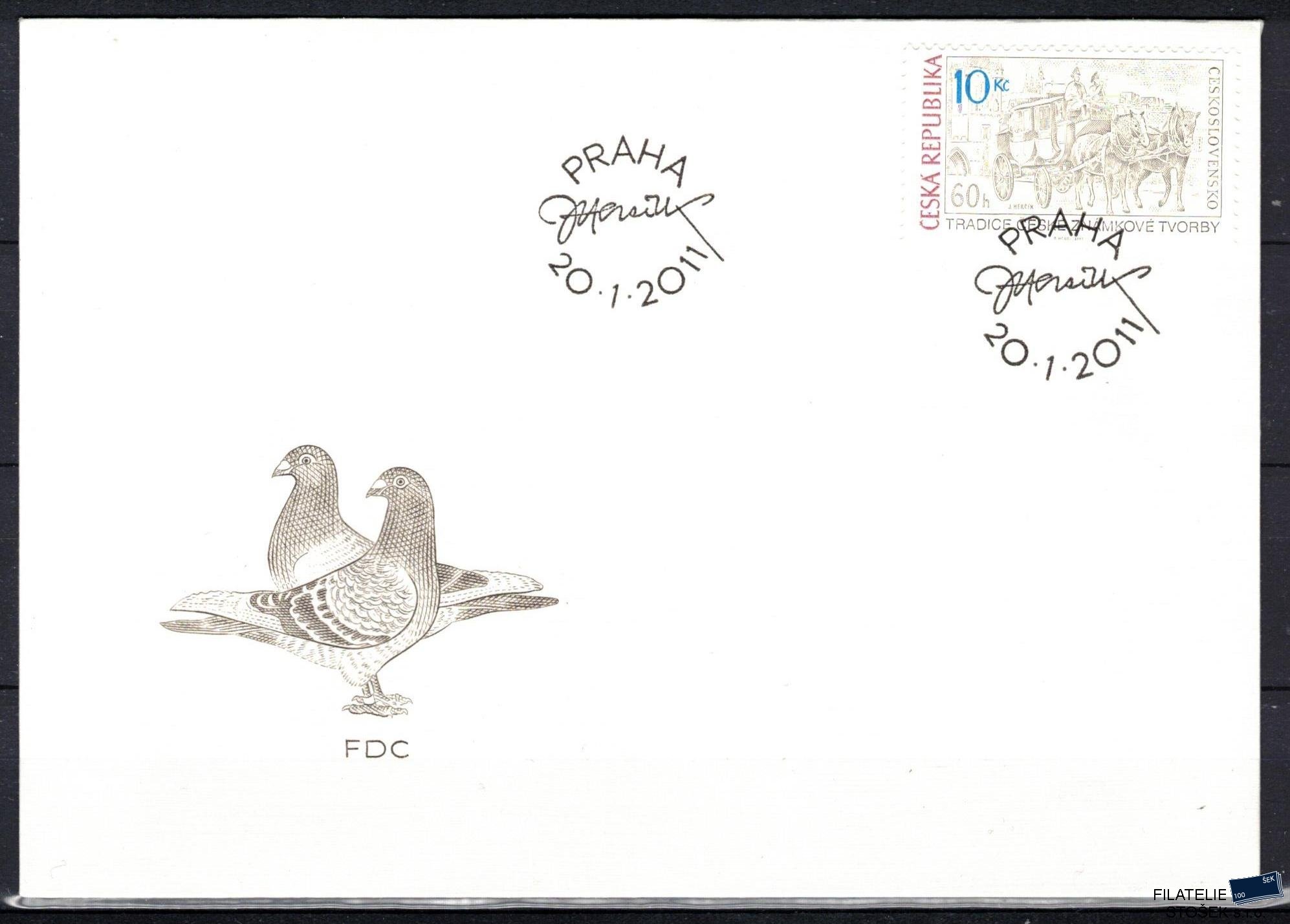 Česká republika známky 667 FDC