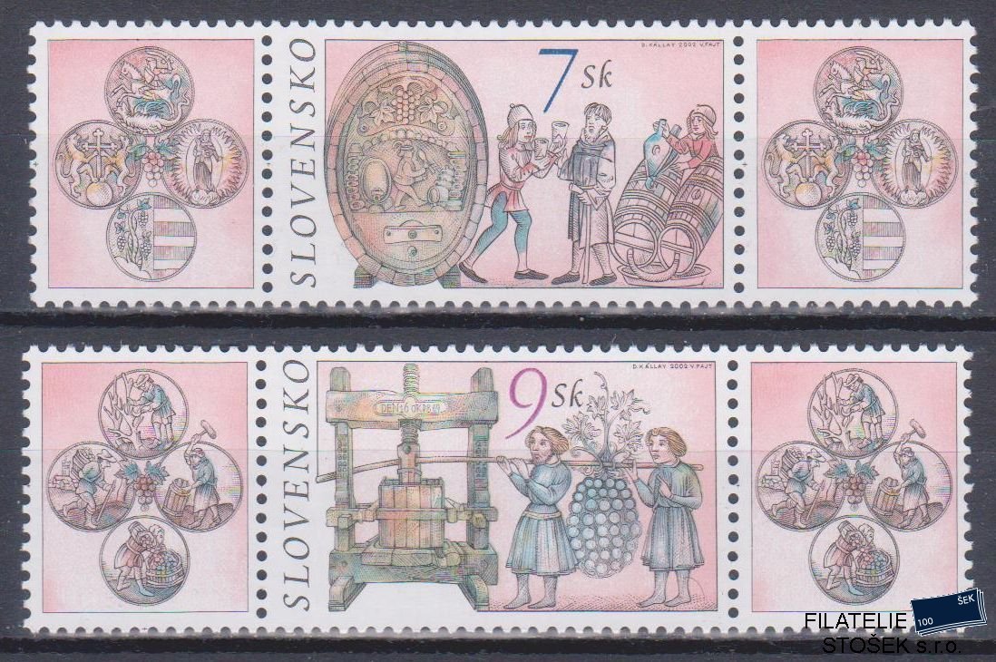 Slovensko známky 265-66 Kupón