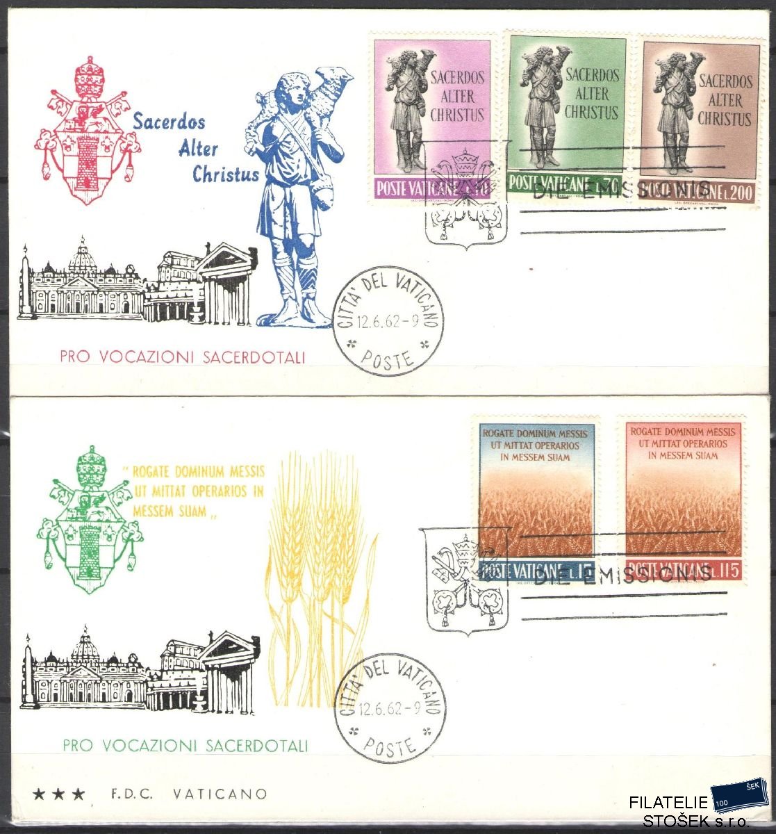 Vatikán celistvosti Mi 397-401 FDC