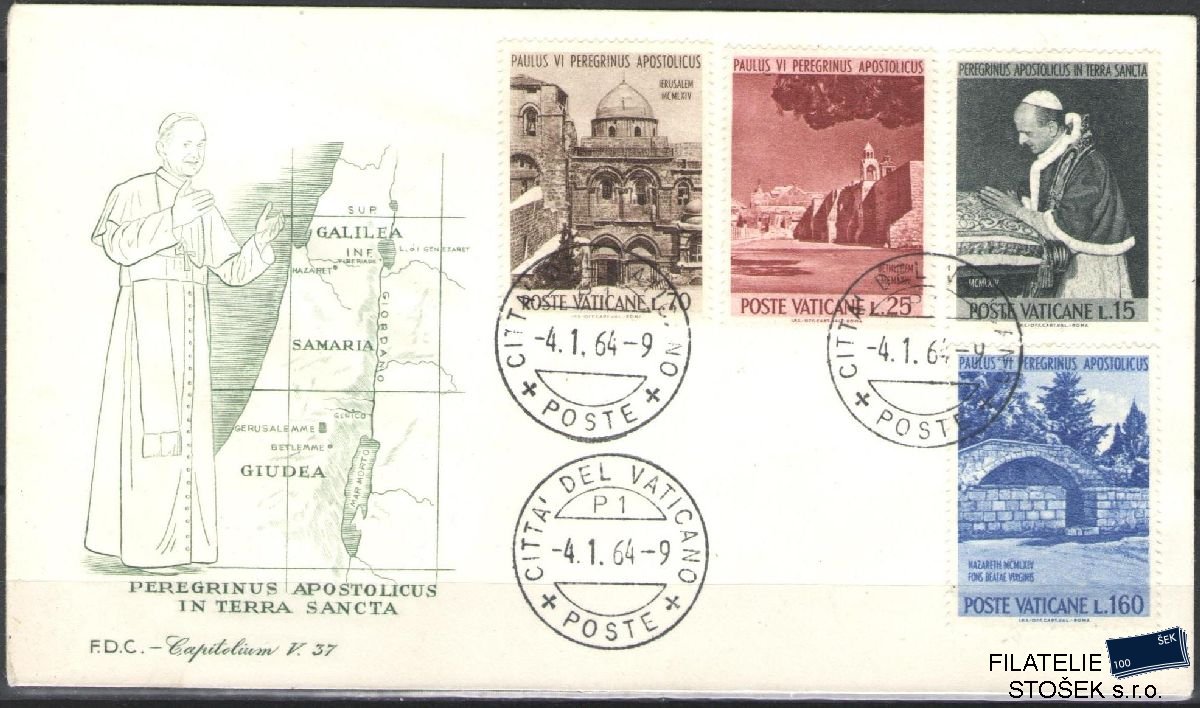 Vatikán celistvosti Mi 442-45 FDC