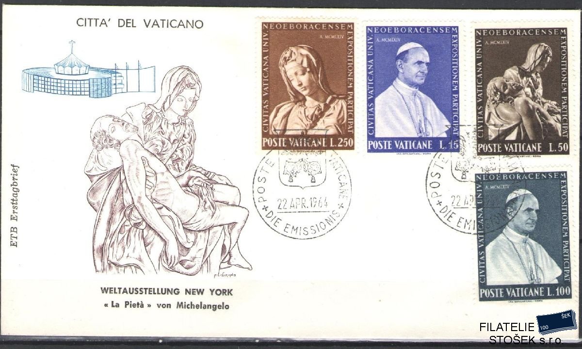 Vatikán celistvosti Mi 450-53 FDC