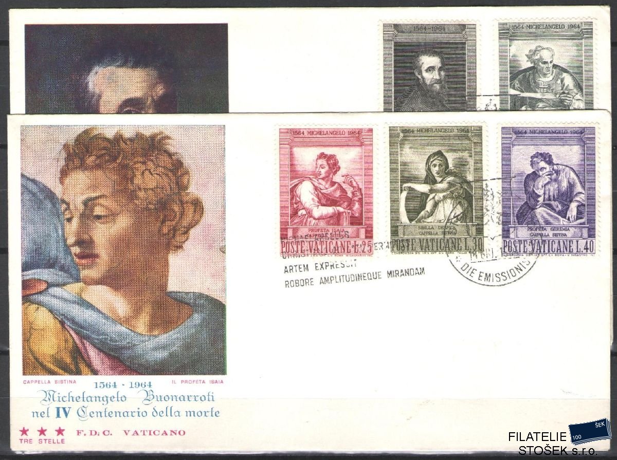 Vatikán celistvosti Mi 454-58 FDC