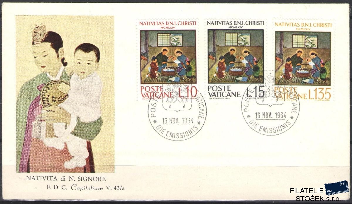 Vatikán celistvosti Mi 464-66 FDC