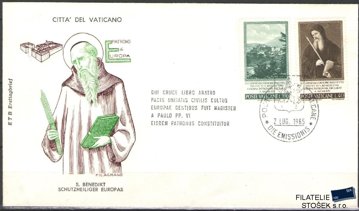 Vatikán celistvosti Mi 481-82 FDC