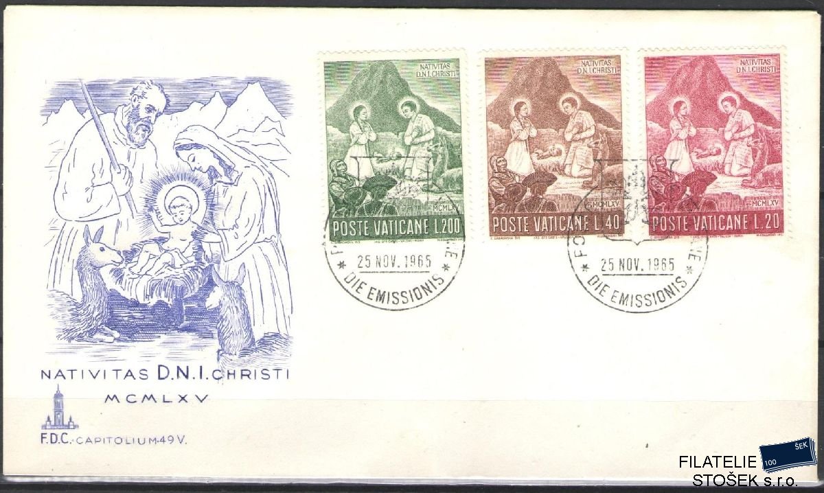 Vatikán celistvosti Mi 487-89 FDC