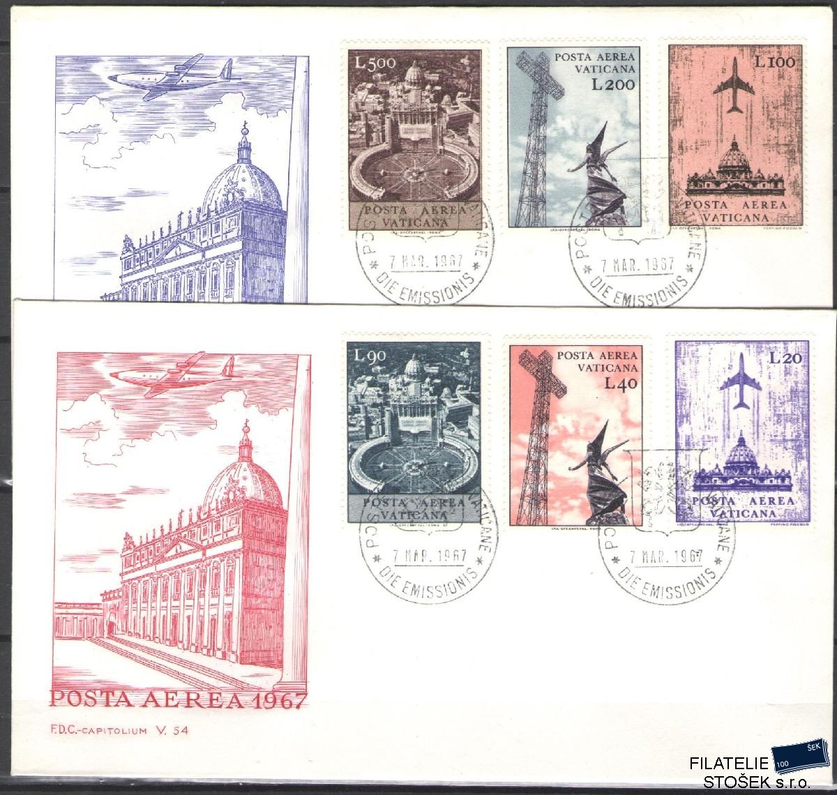 Vatikán celistvosti Mi 517-22 FDC