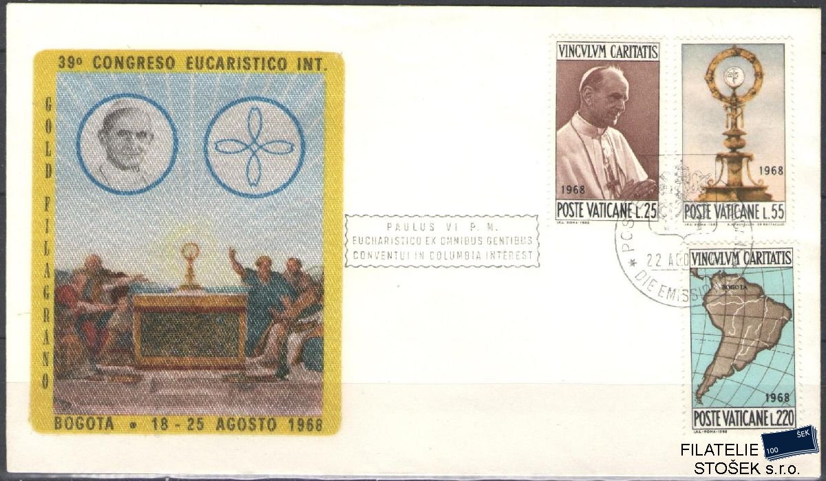 Vatikán celistvosti Mi 538-40 FDC