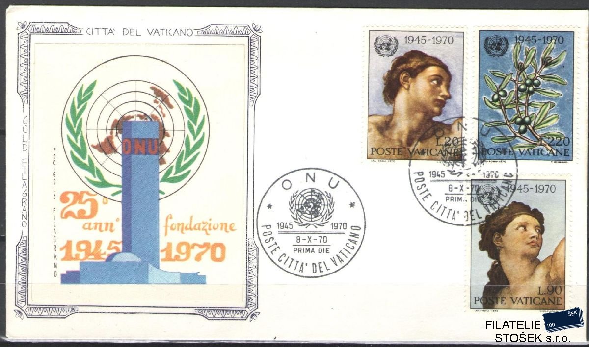 Vatikán celistvosti Mi 569-71 FDC