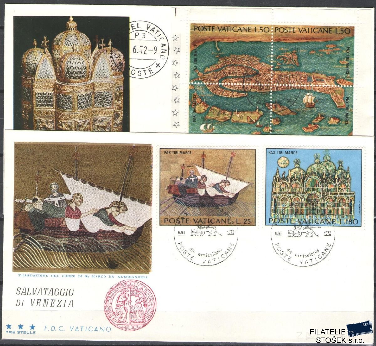 Vatikán celistvosti Mi 599-604 FDC