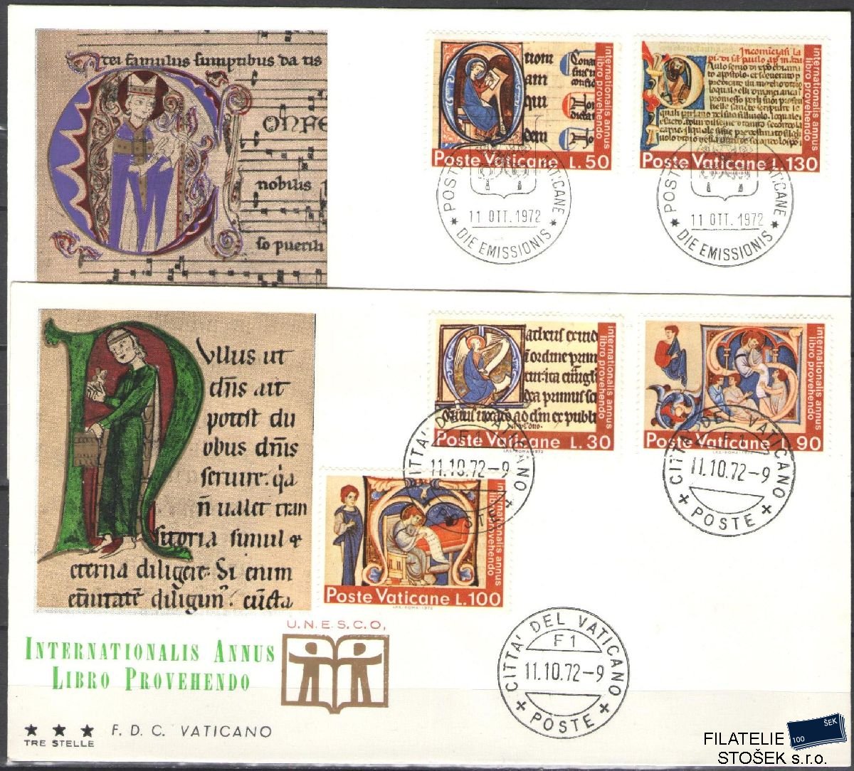 Vatikán celistvosti Mi 605-609 FDC