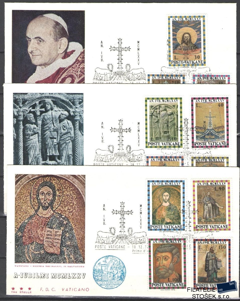 Vatikán celistvosti Mi 646-56 FDC