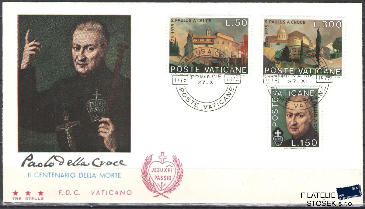 Vatikán celistvosti Mi 672-74 FDC