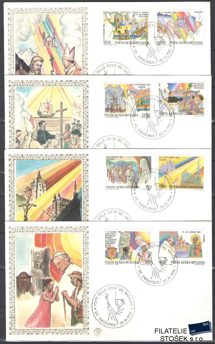 Vatikán celistvosti Mi 899-906 FDC