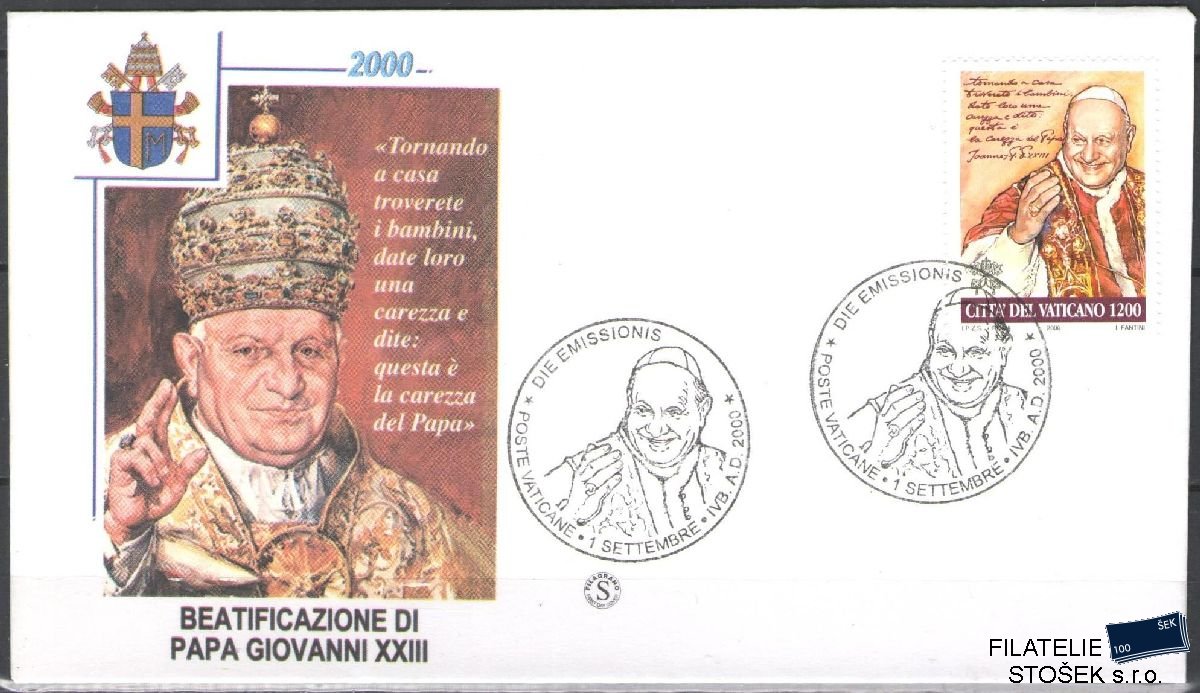 Vatikán celistvosti Mi 1352 FDC