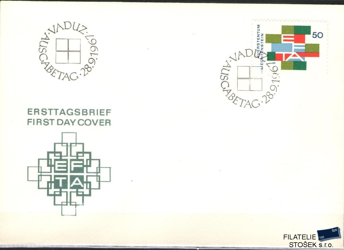 Liechtenstein celistvosti Mi 481 FDC