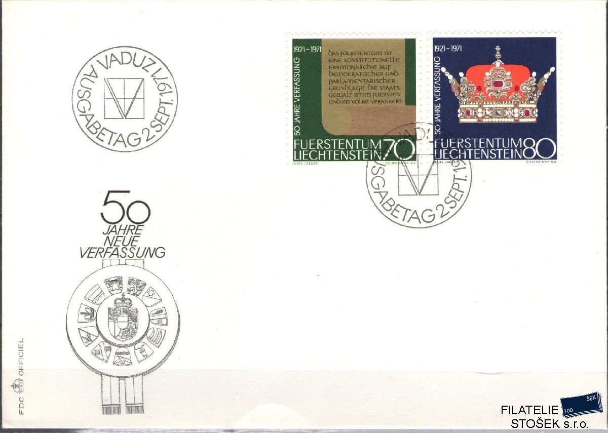 Liechtenstein celistvosti Mi 546-47 FDC