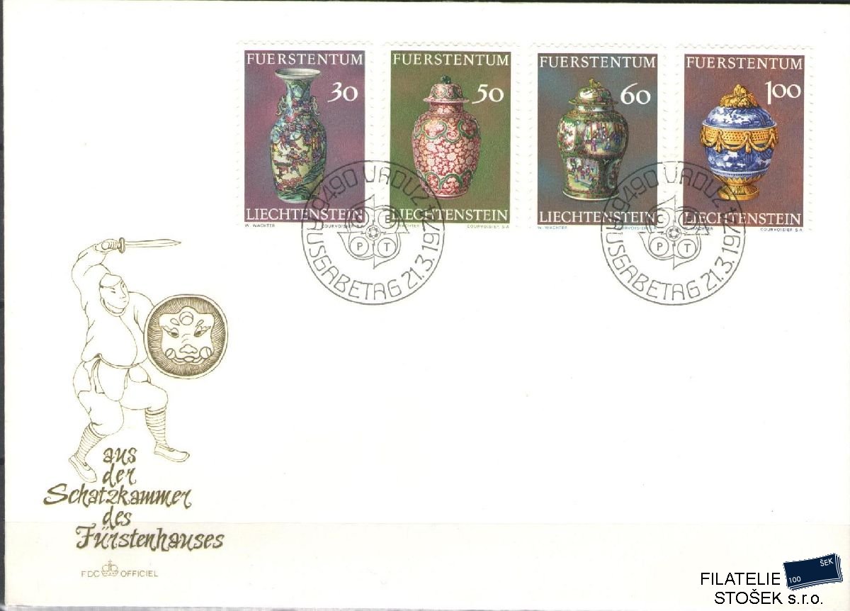 Liechtenstein celistvosti Mi 602-5 FDC