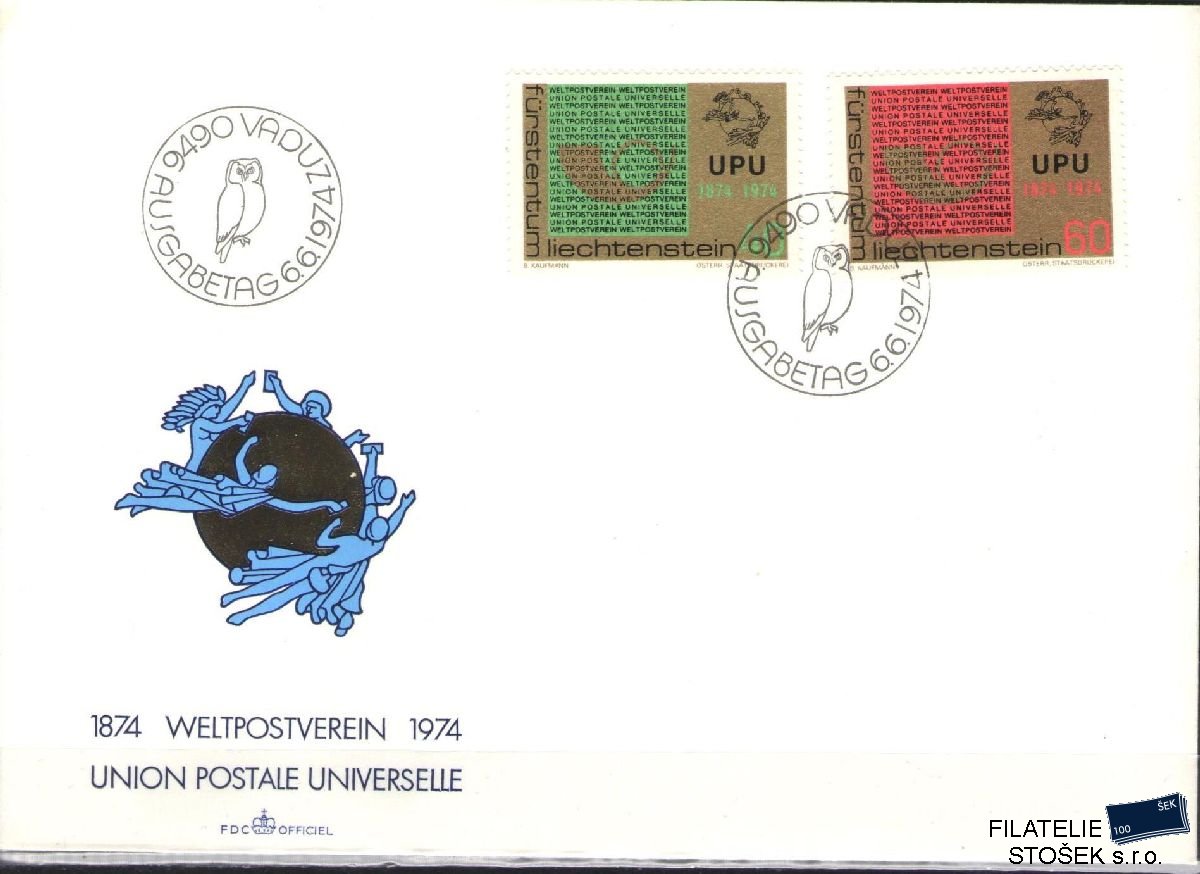 Liechtenstein celistvosti Mi 607-8 FDC