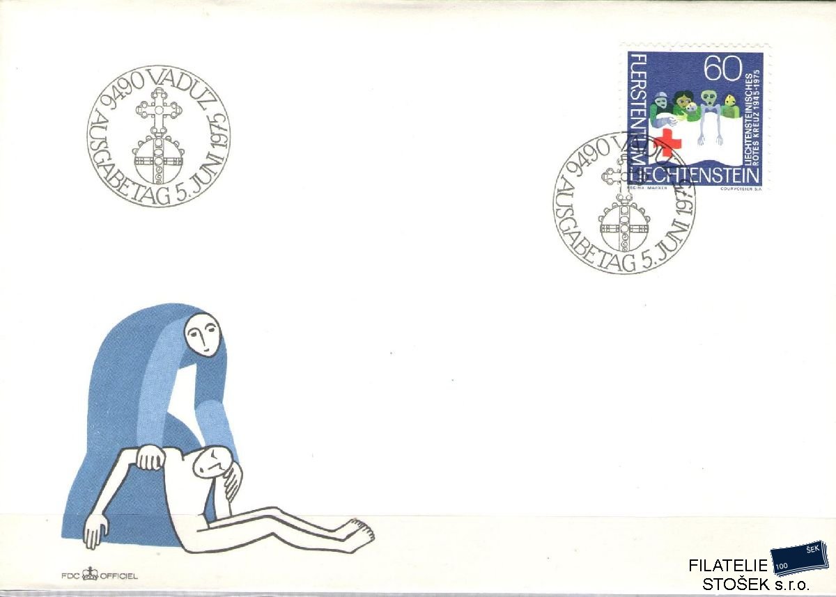 Liechtenstein celistvosti Mi 629 FDC