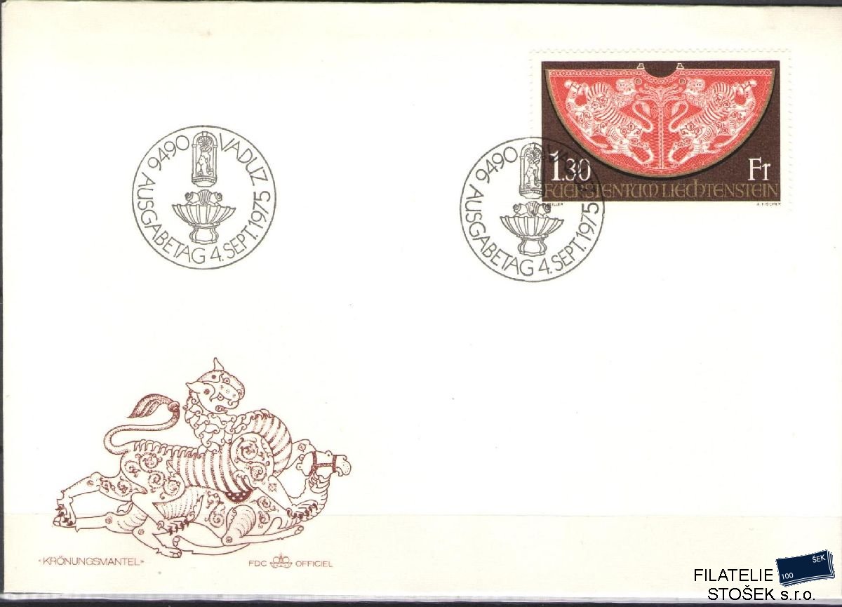 Liechtenstein celistvosti Mi 634 FDC