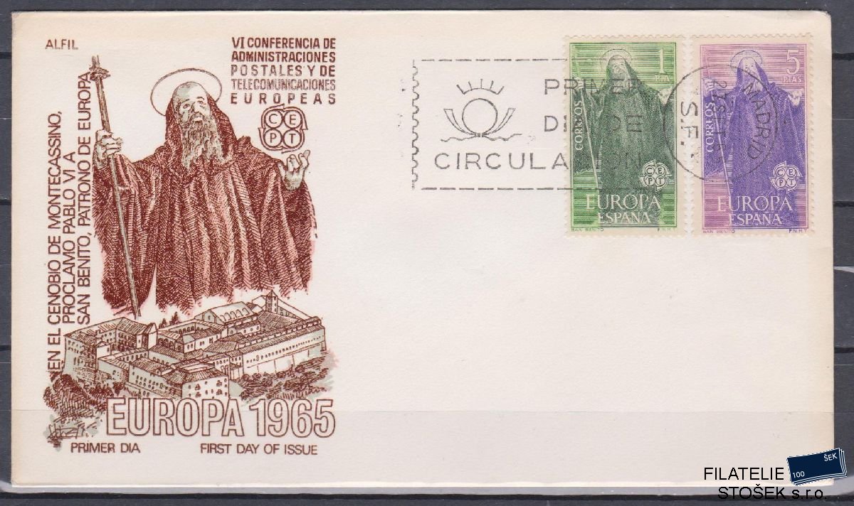 Španělsko celistvosti Mi 1565-66 FDC