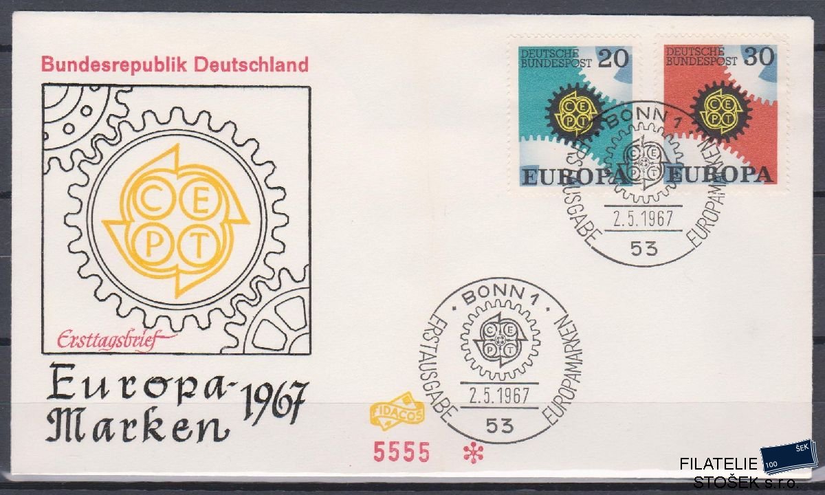 Německo celistvosti Mi 533-34 FDC