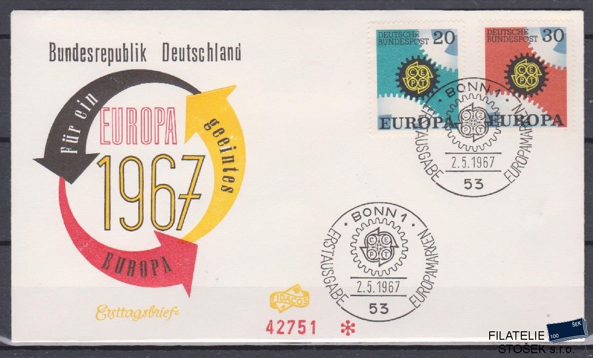 Německo celistvosti Mi 533-34 FDC