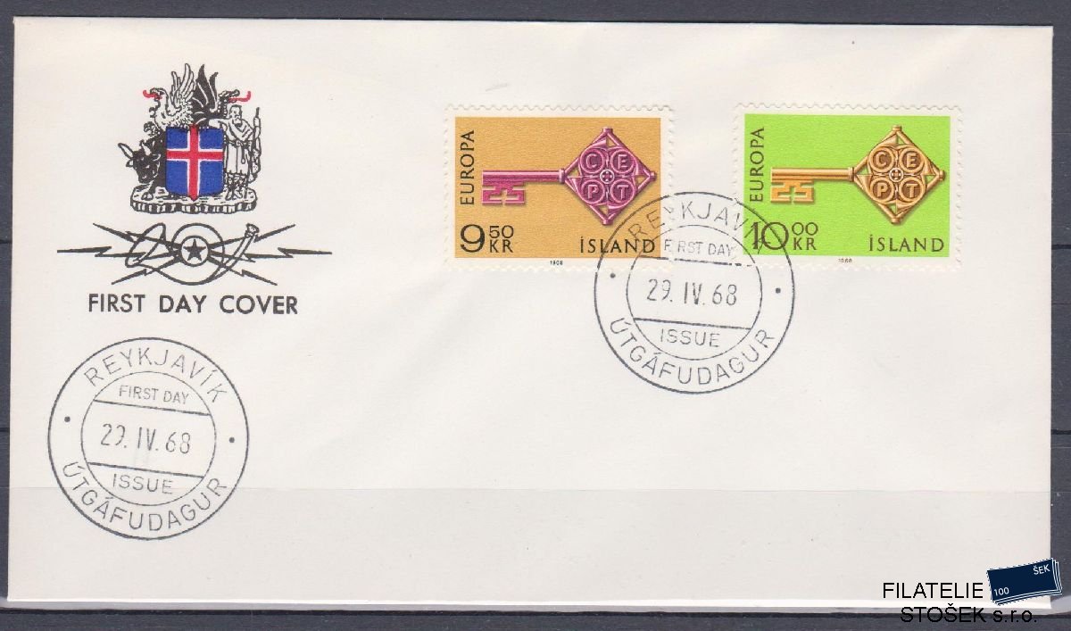 Island celistvosti Mi 417-18 FDC