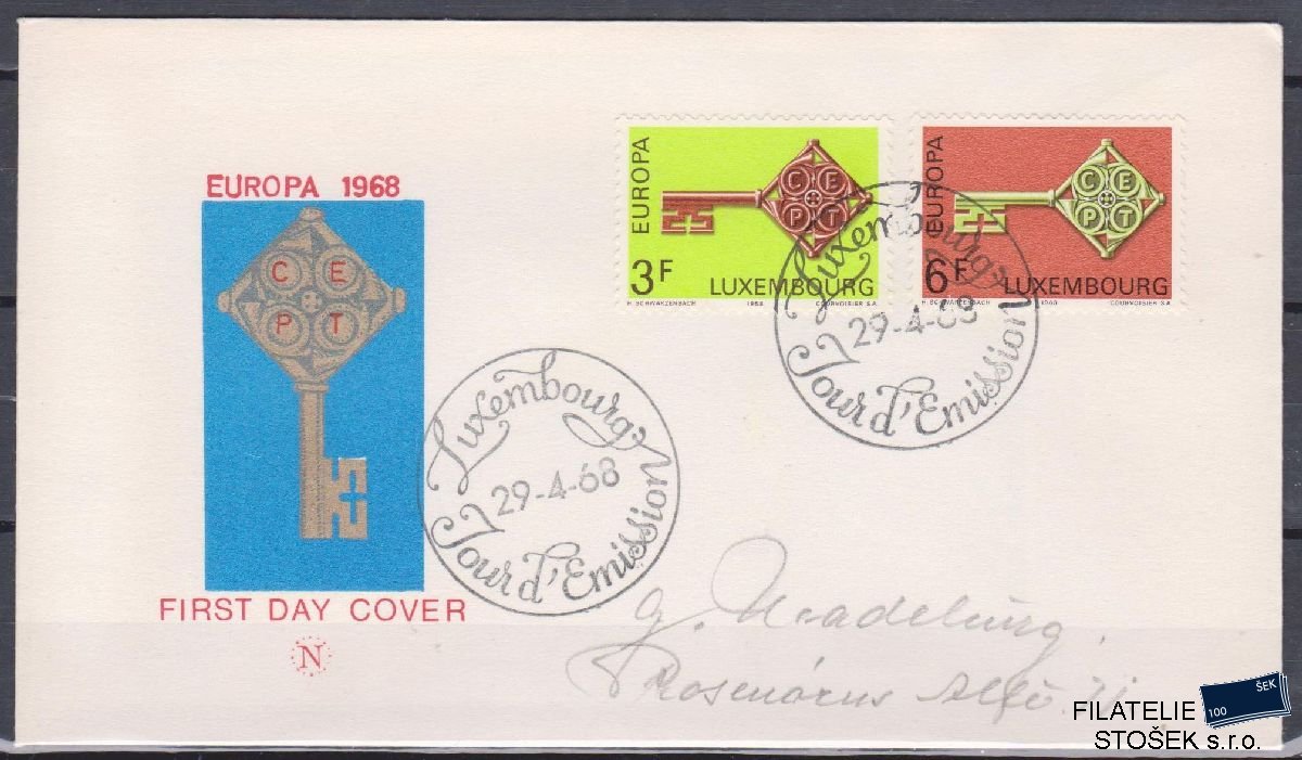 Lucembursko celistvosti Mi 771-72 FDC