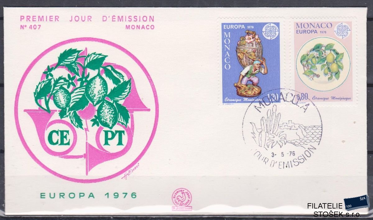 Monako celistvosti Mi 1230-31 FDC