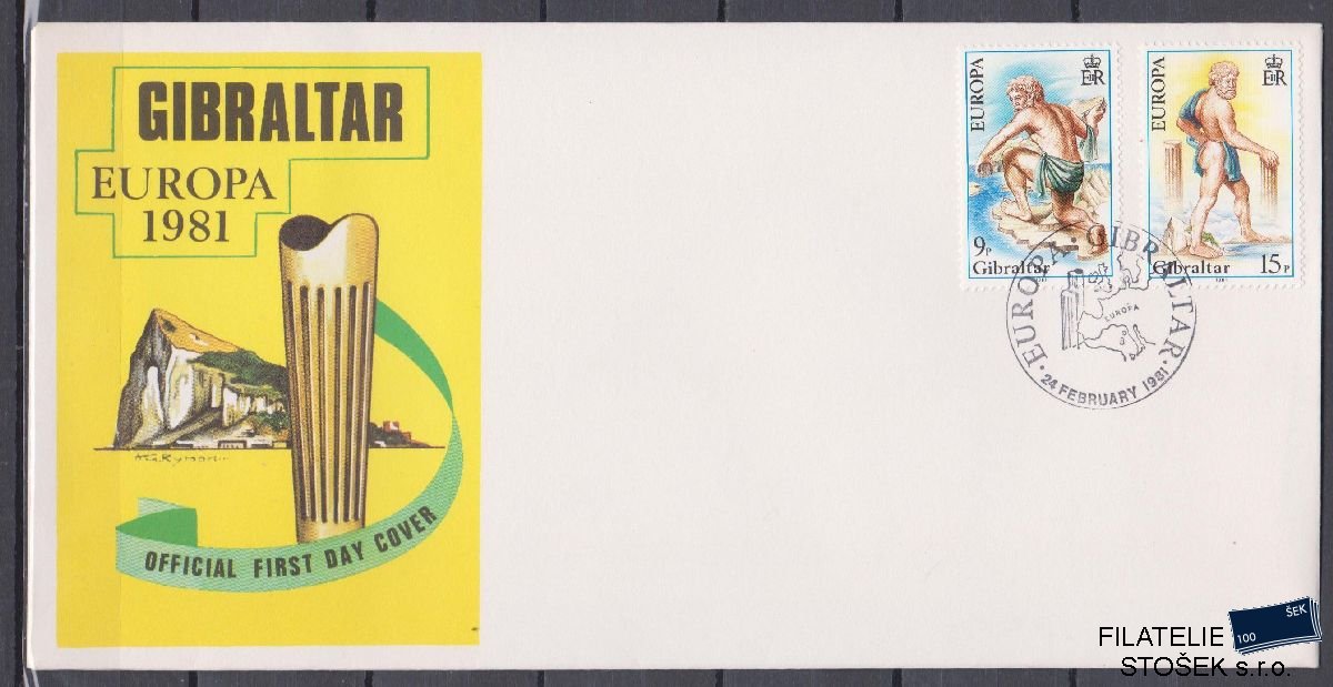 Gibraltar celistvosti Mi 416-17 FDC