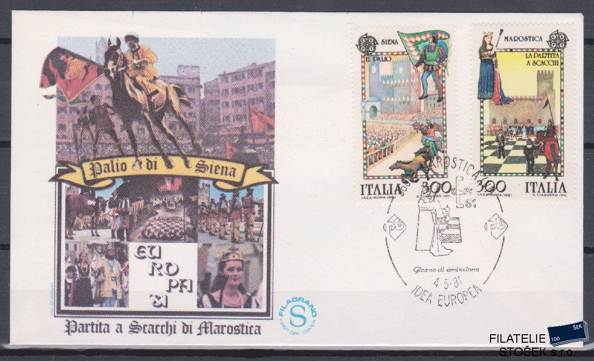 Itálie celistvosti Mi 1748-49 FDC