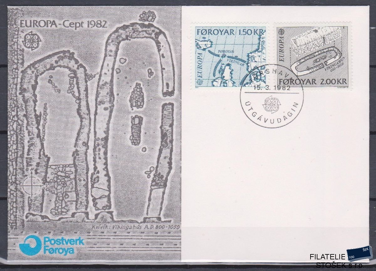 Faerské ostrovy celistvosti Mi 70-71 FDC