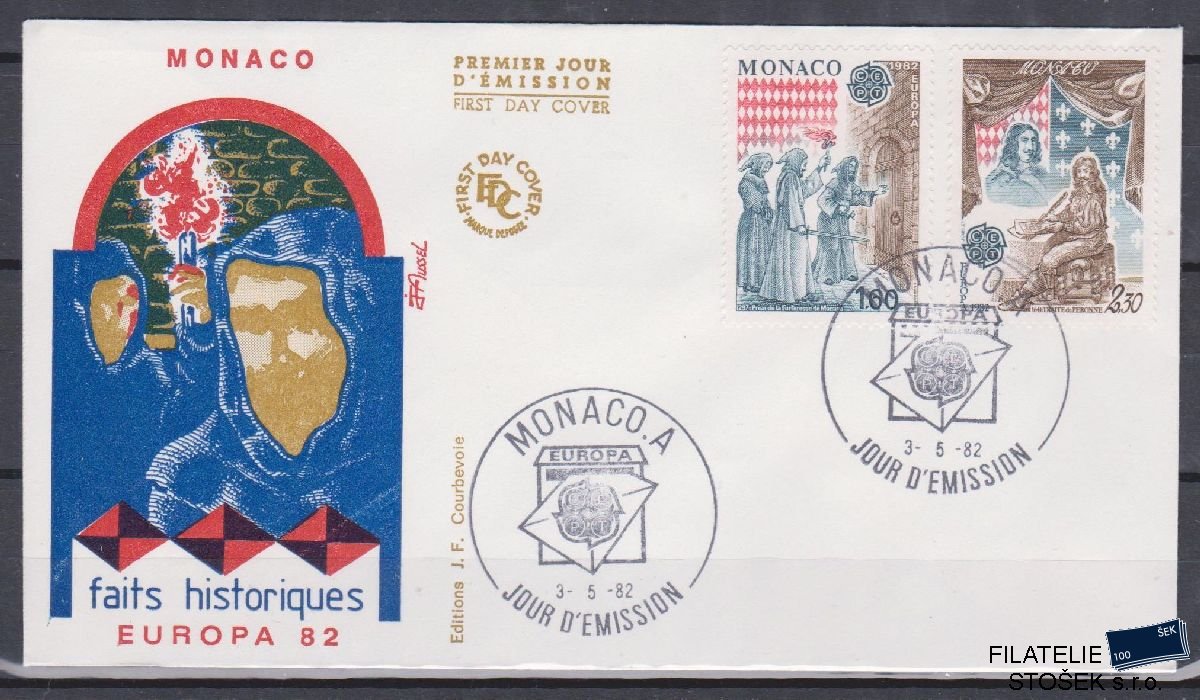 Monako celistvosti Mi 1526-27 FDC