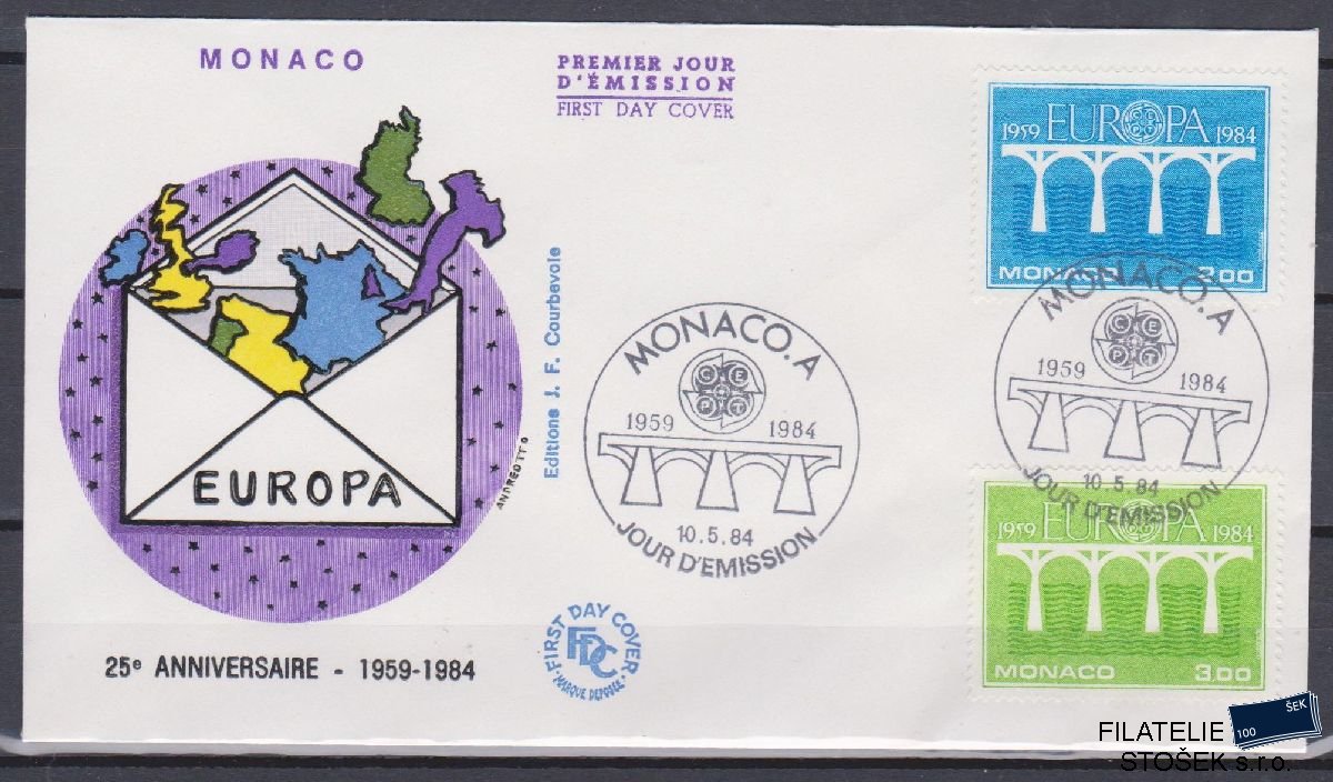 Monako celistvosti Mi 1622-23 FDC