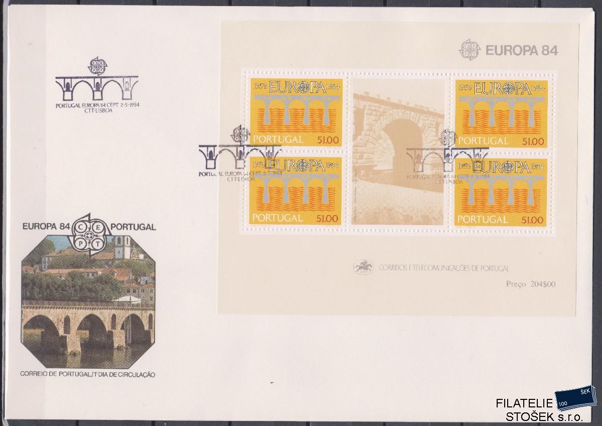 Portugalsko celistvosti Mi Blok 43 FDC