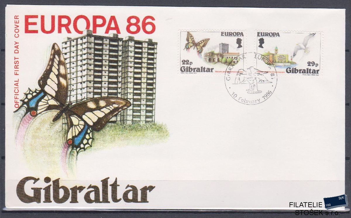 Gibraltar celistvosti Mi 503-4 FDC