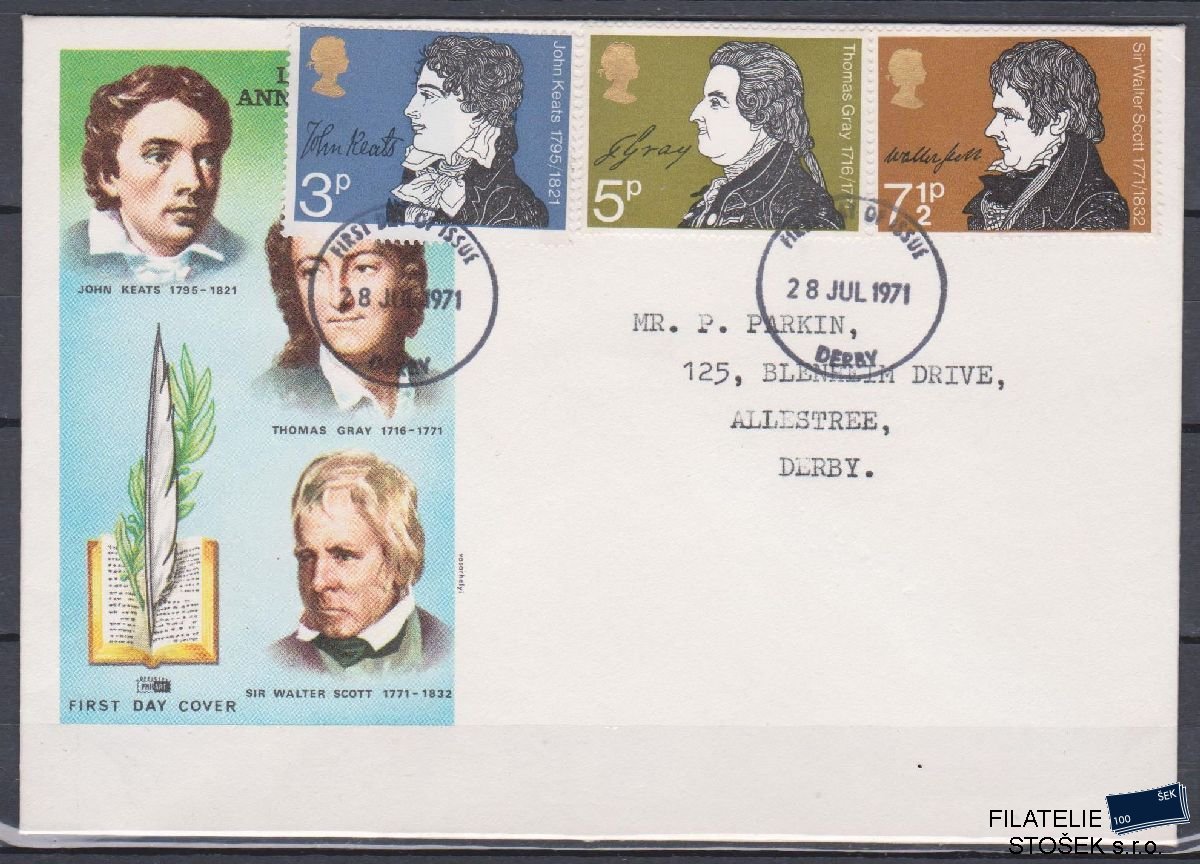 Anglie celistvosti Mi 577-79 FDC