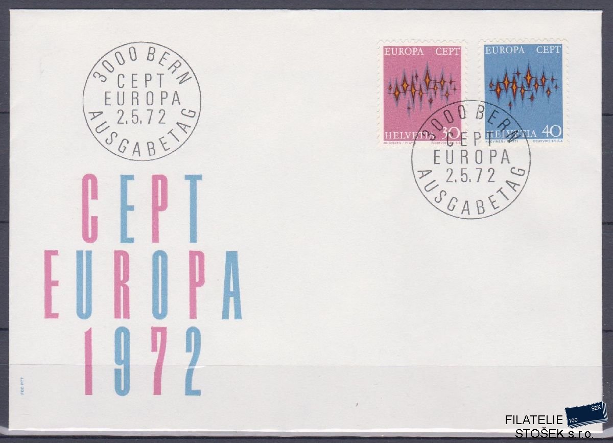 Švýcarsko celistvosti Mi 969-70 FDC