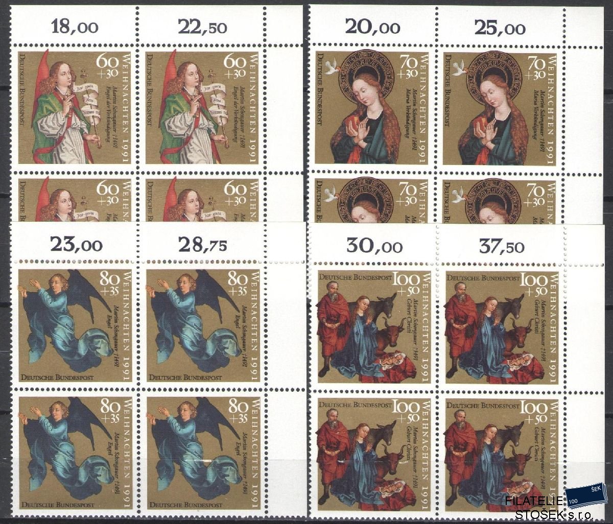 Bundes známky Mi 1578-81 4 Blok