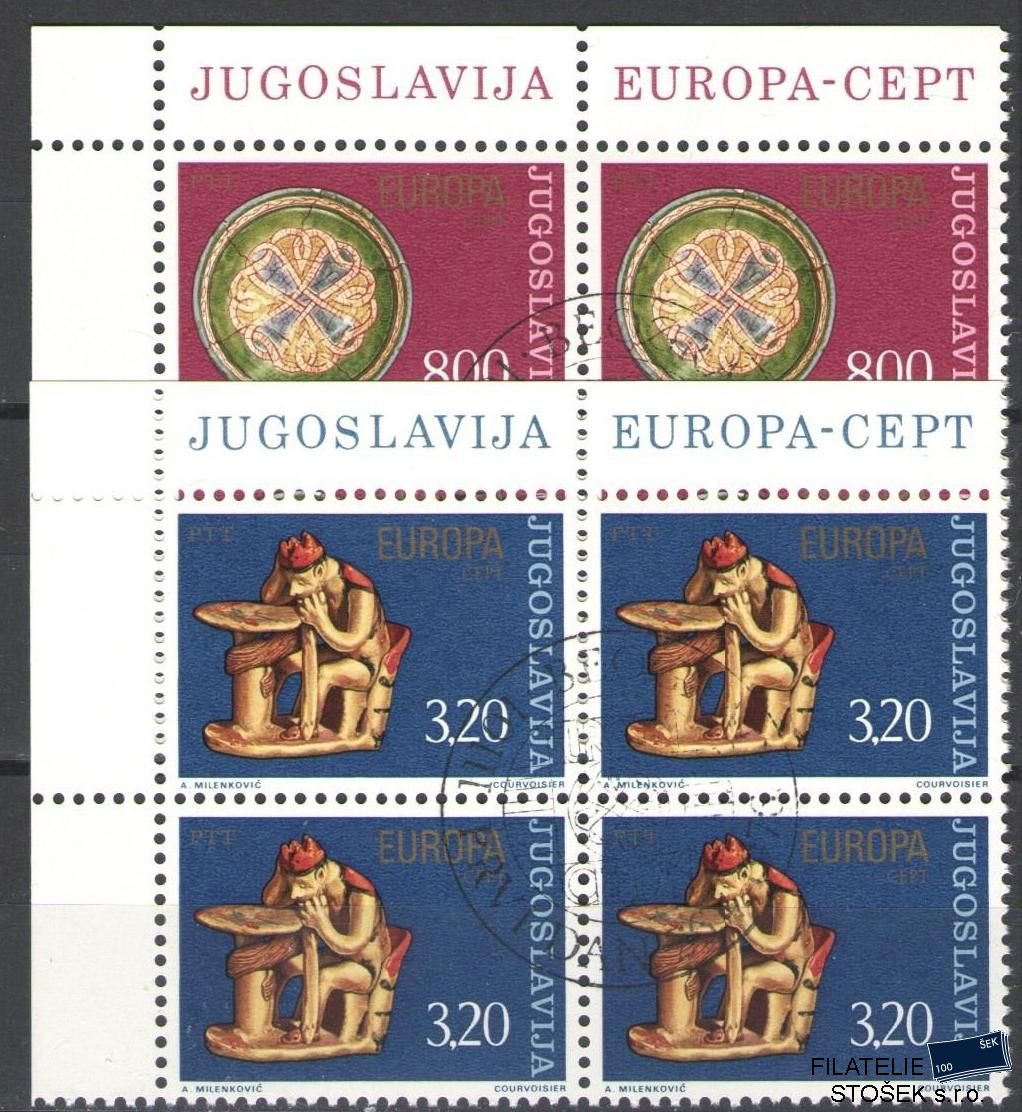 Jugoslávie známky Mi 1635-36 4 Blok