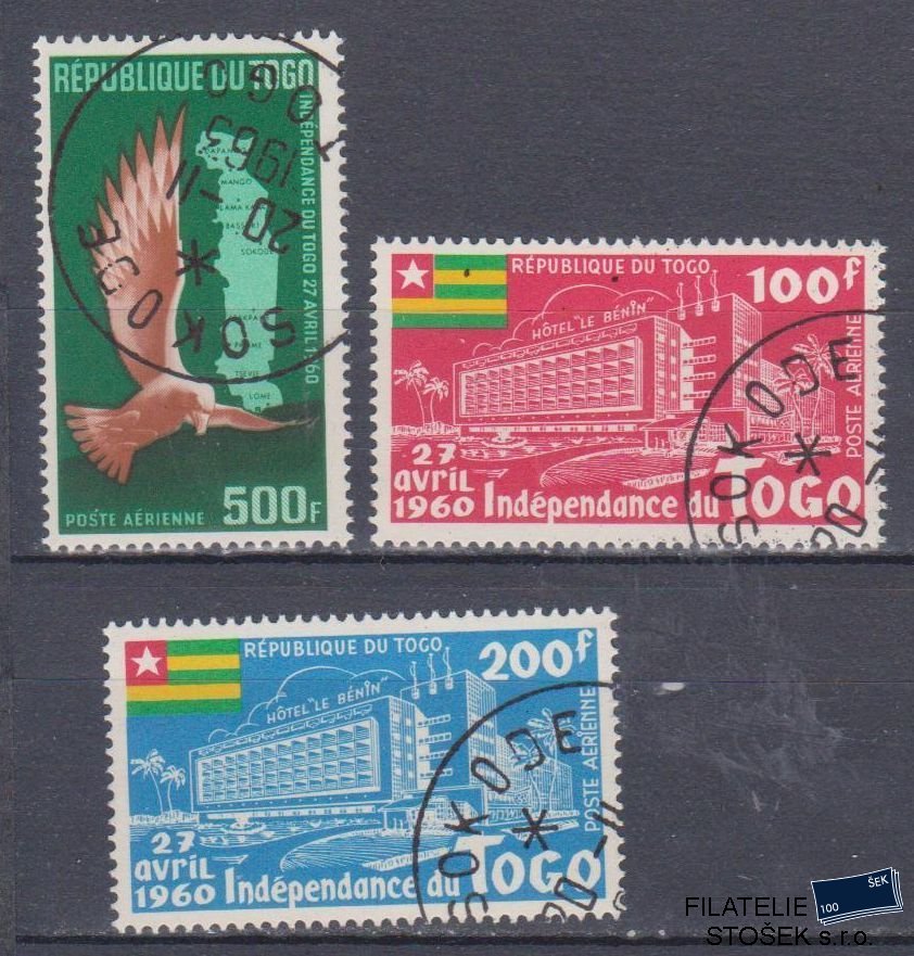 Togo známky - Ptáci, Mapy