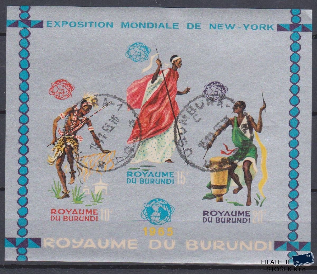 Burundi známky - Umění - Aršík