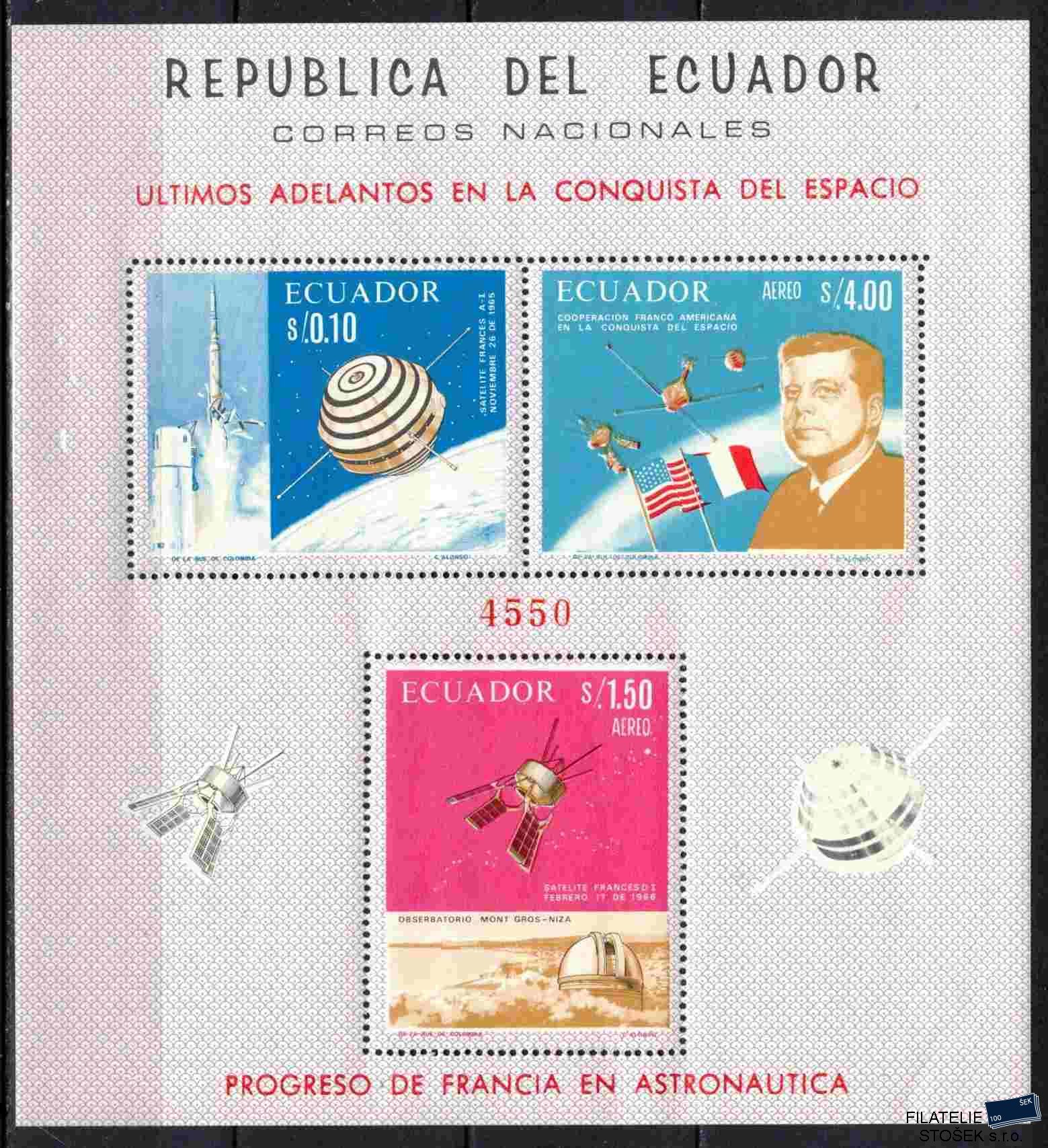 Ecuador známky Mi 1286-8 - Bl.29